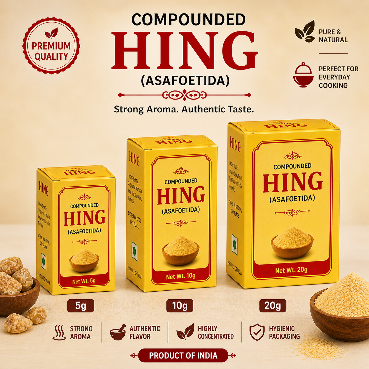 Compounded Hing (Asafoetida) – Premium Quality